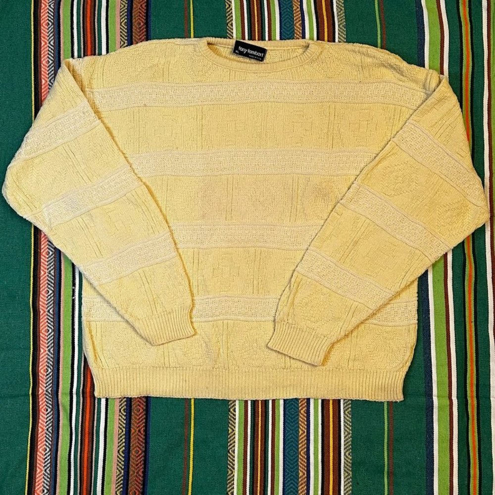 vintage Tony Lambert striped knit sweater